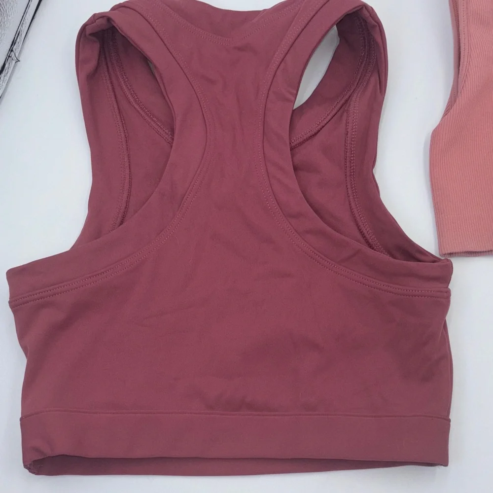 OUAI Ribbed Dusty Rose Top - Picture 6 of 12